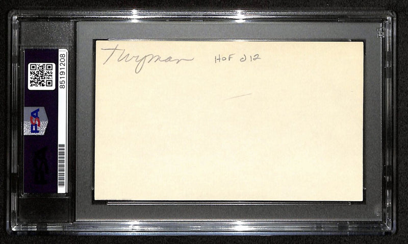 Jack Twyman HOF Signed/Auto 3x5 Index Card Rochester Royals PSA/DNA 188558