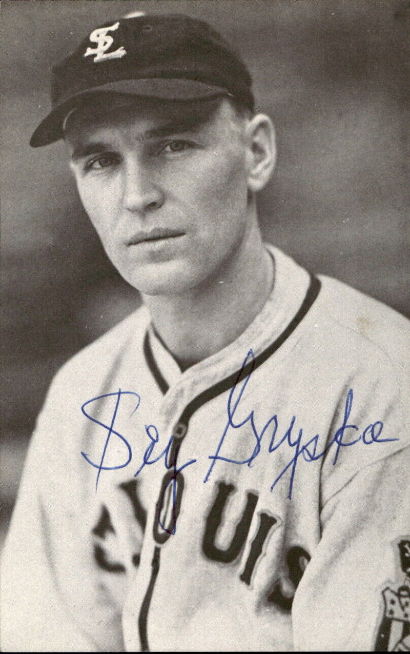 Sig Gryska Browns d. 1994 Signed/Autographed 3x5  Photo 178416