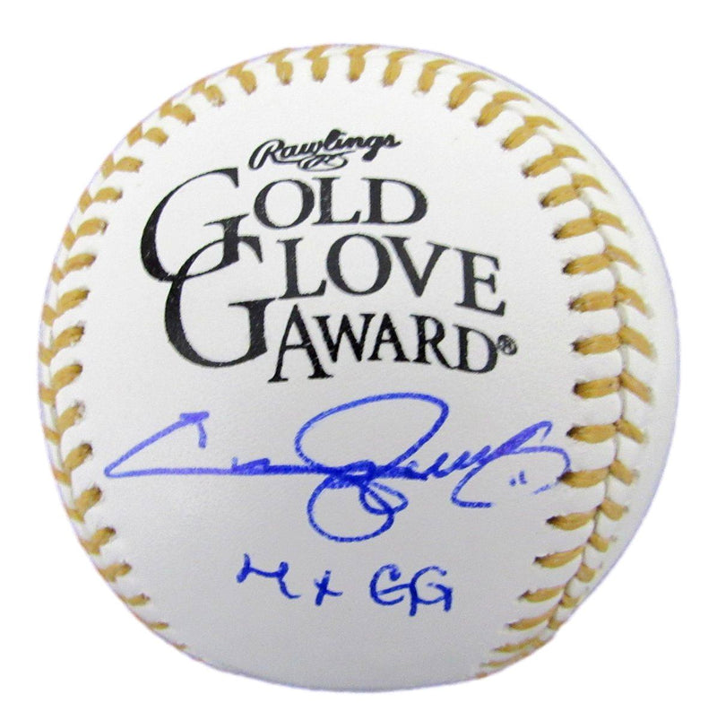Jimmy Rollins Signed/Inscribed Gold Glove Award Baseball Phillies PSA/DNA 189596