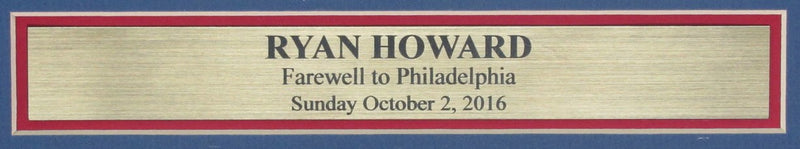 Ryan Howard Philadelphia Phillies Autographed 11x14 Photo Framed JSA 189604
