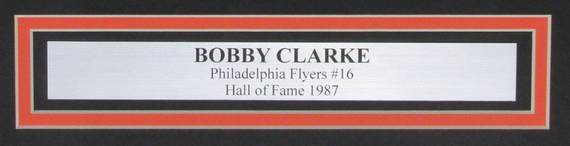 Bobby Clarke HOF Autographed 16x20 Photo Philadelphia Flyers Framed JSA