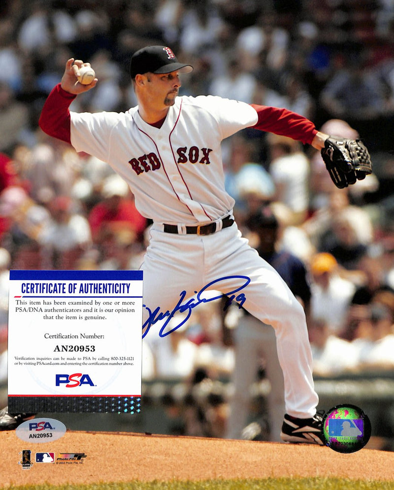 Tim Wakefield Signed/Auto 8x10 Photo Boston Red Sox  PSA/DNA 189038