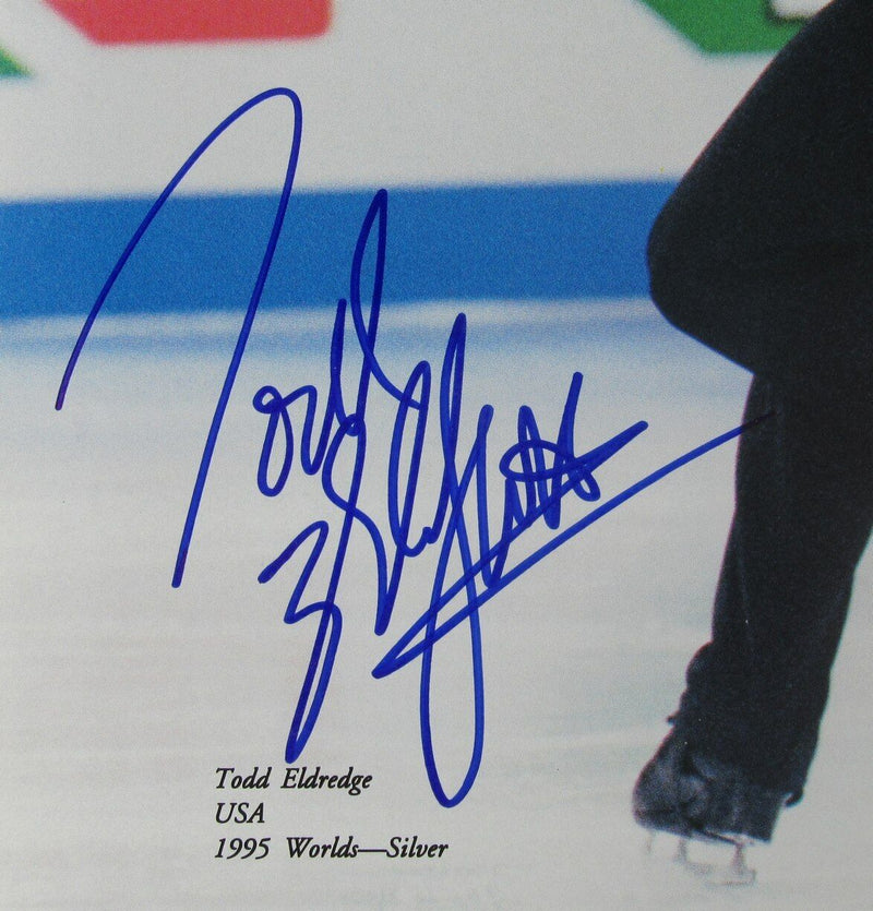 Todd Eldredge Autographed 8x10 Magazine Photo Olympic USA Figure Skating JSA