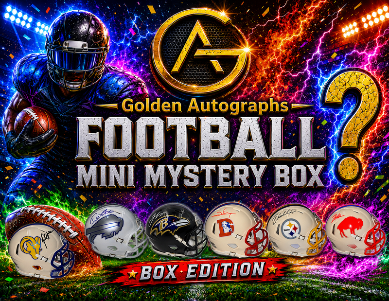 Autographed Football Mini Helmet Mystery Box
