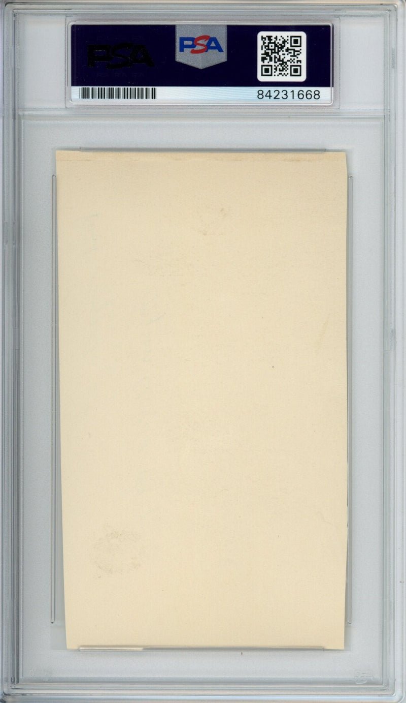 Lynn Osbert "Pappy" Waldorf Univ of CA Signed 3x5 Index Card PSA/DNA 153596
