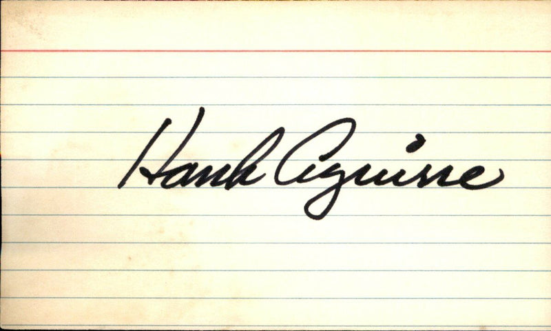 Hank Aguirre Detroit Tigers d.1994 Signed/Autographed 3x5 Index Card 162574