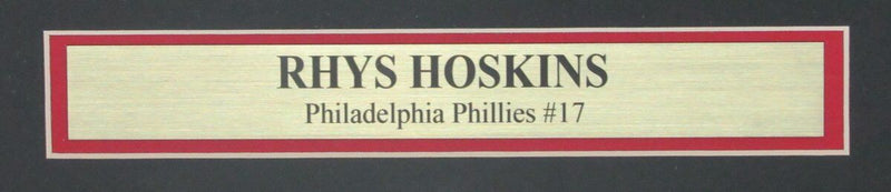 Rhys Hoskins Phillies Signed/Autographed 16x20 Photo Framed JSA 145858
