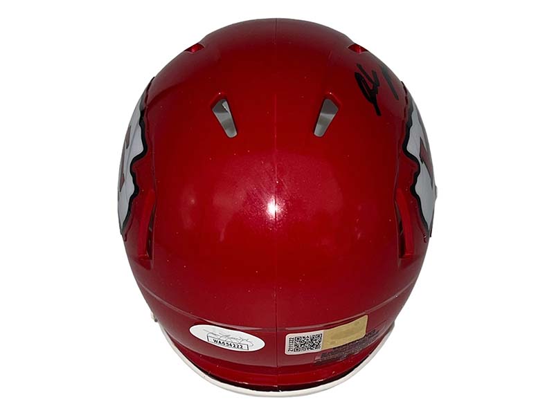 Isiah Pacheco Autographed Kansas City Speed Mini Football Helmet JSA