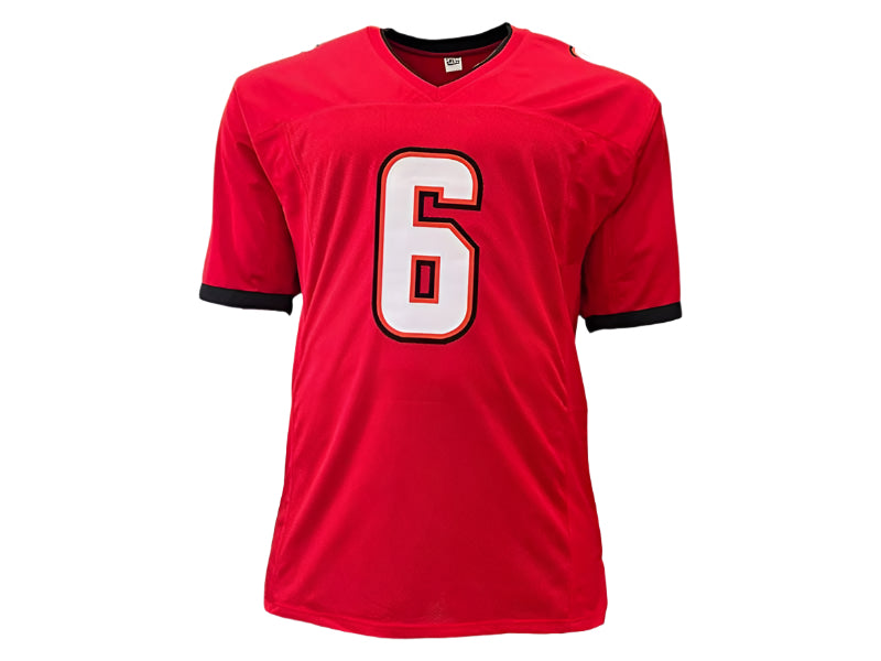 Baker Mayfield Signed Tampa Bay Red Football Jersey Beckett