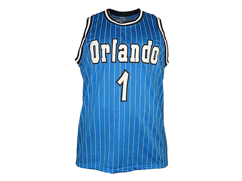 Golden Autographs Penny Hardaway Autographed Orlando Blue Pinstripe Basketball Jersey Beckett