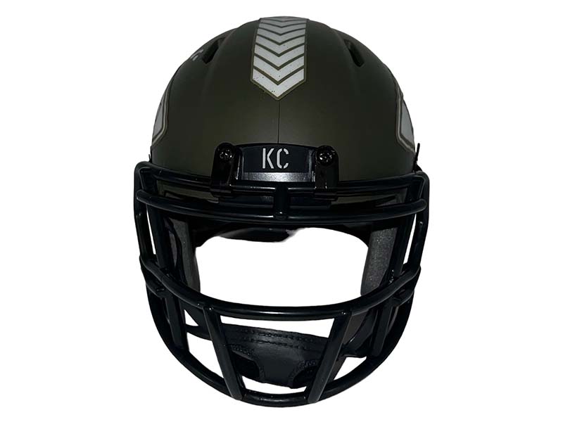 Willie Gay JR Autographed Kansas City Chiefs Salute To Service Mini Football Helmet JSA