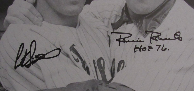 Curt Simmons/Robin Roberts HOF Signed/Inscr 16x20 Photo Phillies PSA/DNA 192399