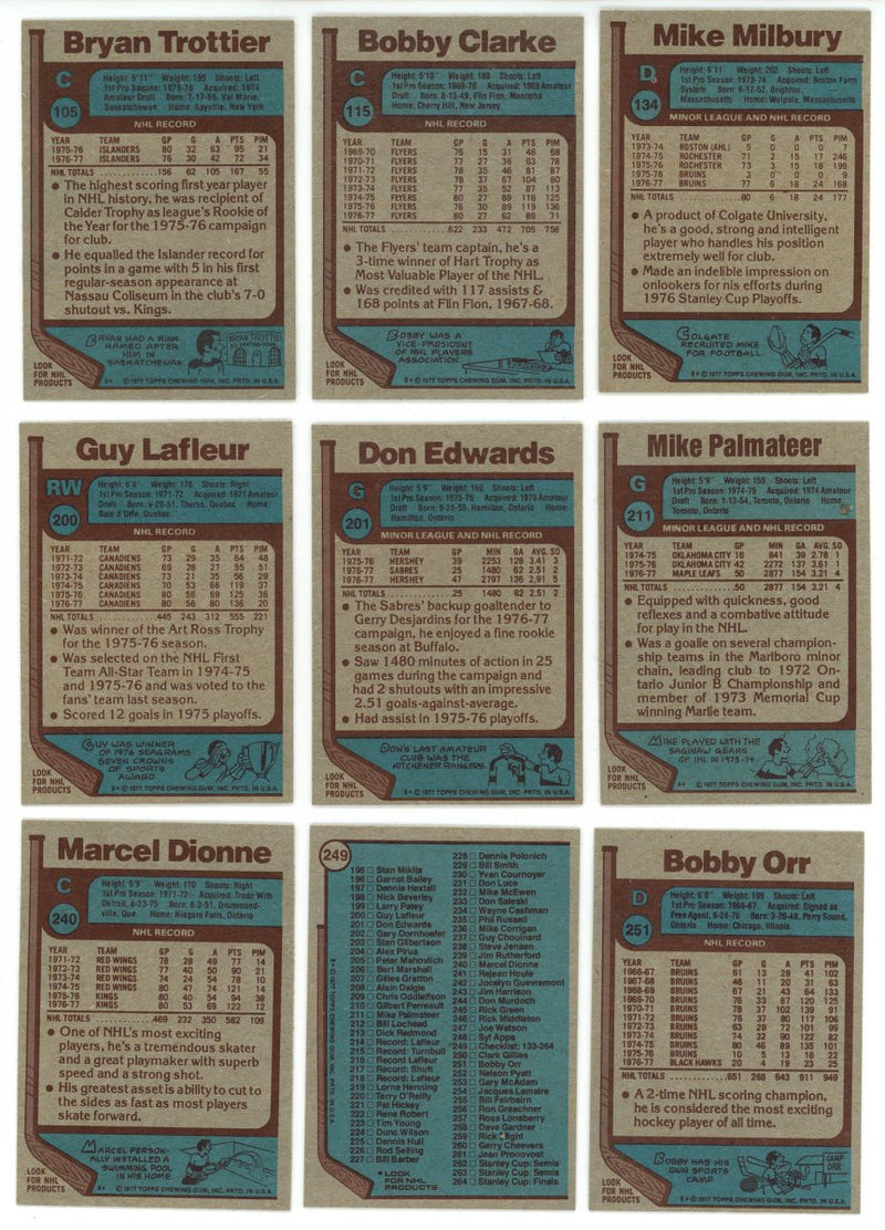 1977-78 TOPPS HOCKEY COMPLETE SET BREAK - 12 CARDS PER BOX! 2 HOFERS PER BOX!