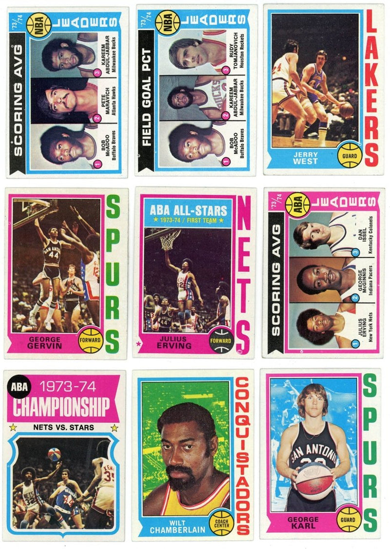 1974-75 Topps Basketball COMPLETE SET BREAK - 8 CARDS PER BOX! 2 or more HOFers per box!