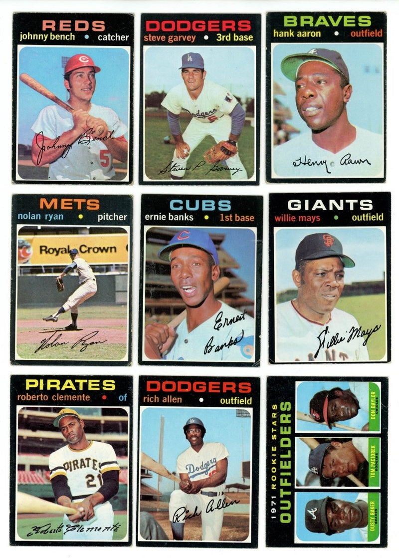 1971 TOPPS BASEBALL COMPLETE SET BREAK - 23 CARDS PER BOX! WITH 2 HOFers AND 3 HIGH NUMBER CARDS!