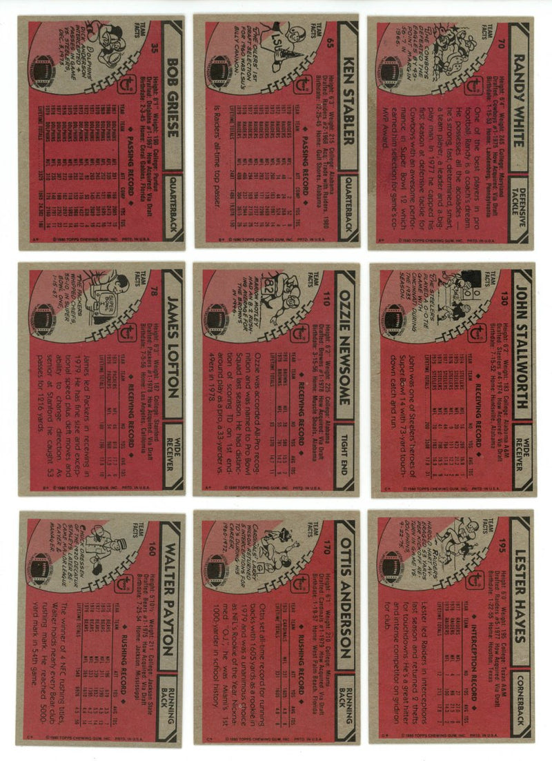 1980 TOPPS FOOTBALL COMPLETE SET BREAK - 26 CARDS PER BOX! 2 HOFERS PER BOX!