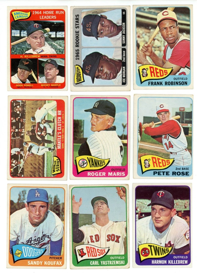 1965 TOPPS BASEBALL COMPLETE SET BREAK - 10 CARDS PER BOX! (1) HOFer & (1-2) High # Cards per box!