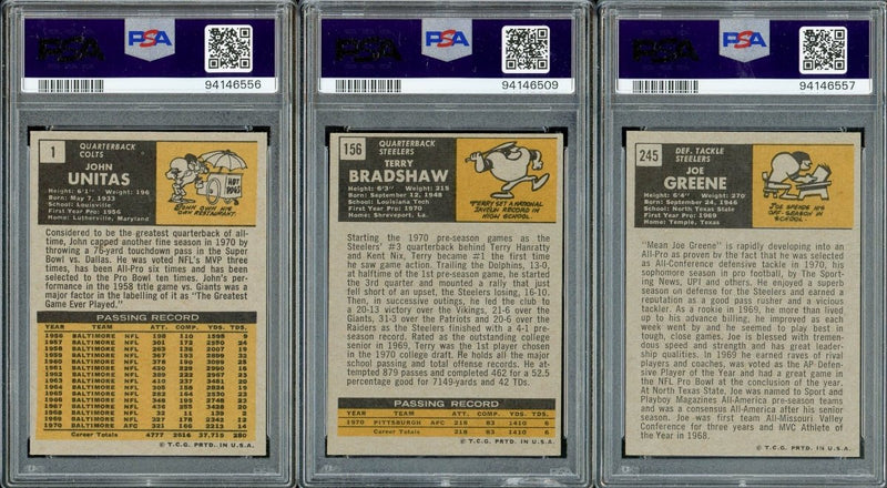 1971 TOPPS FOOTBALL COMPLETE SET BREAK - 10 CARDS PER BOX! 2 HOFERS per box!