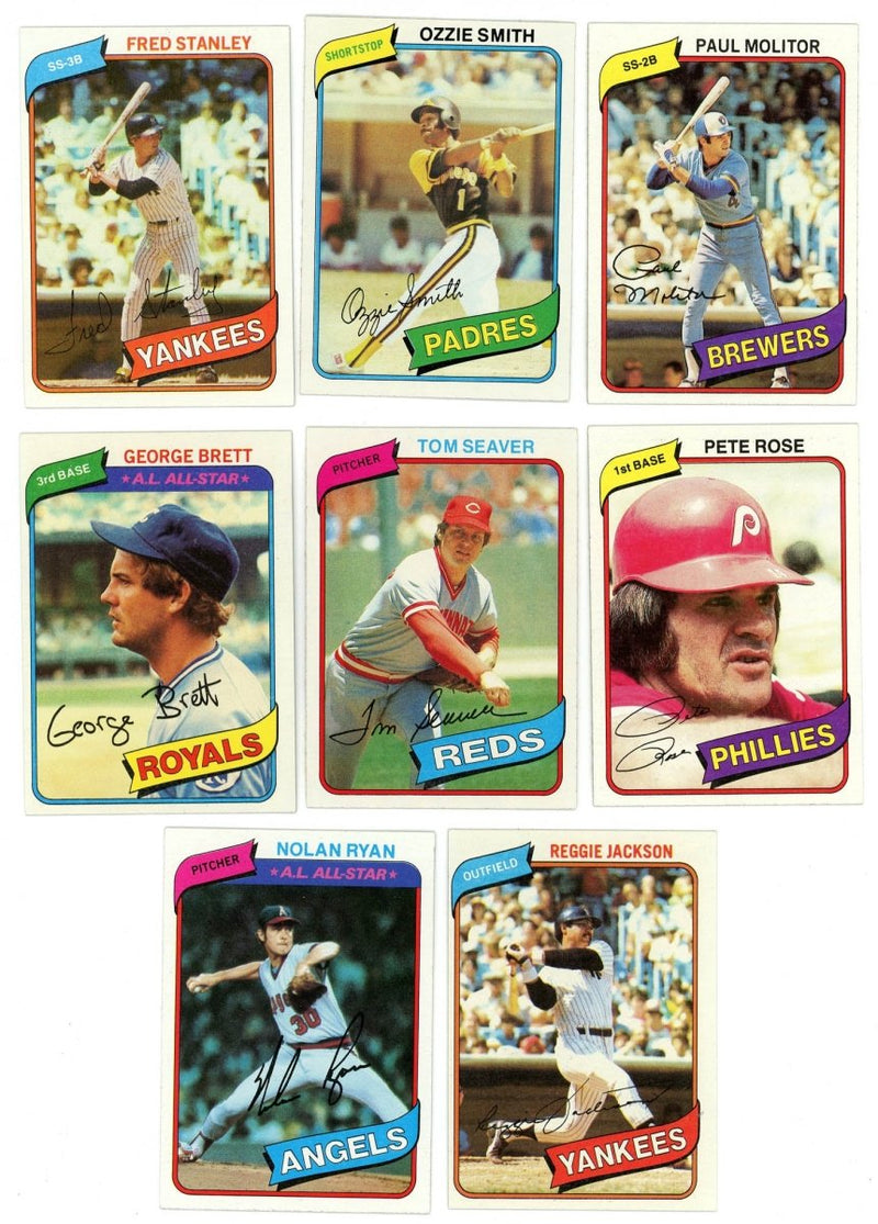 1980 TOPPS COMPLETE SET BREAK - 30 CARDS PER BOX! 2 HOFERS PER BOX!