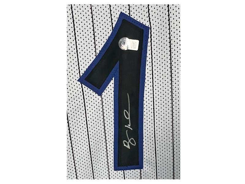Penny Hardaway Autographed Orlando White Pinstripe Basketball Jersey Beckett