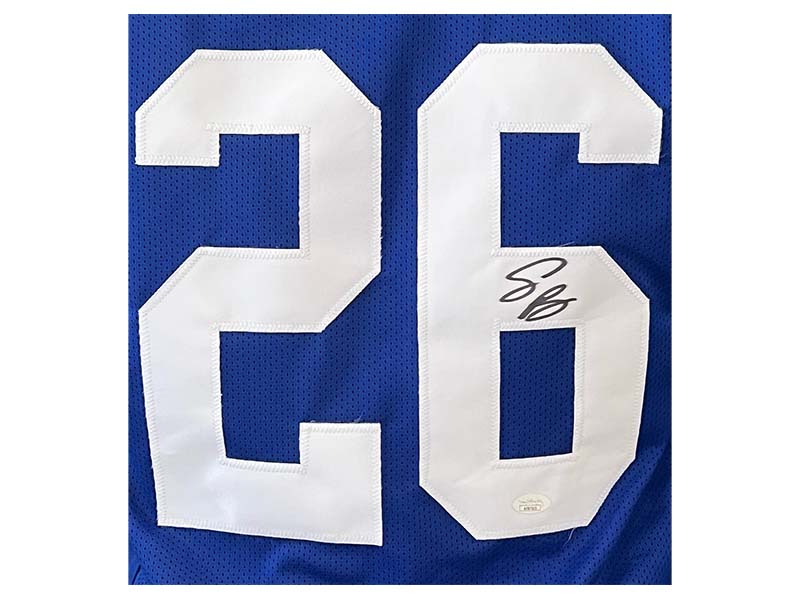 saquon barkley autographed jersey