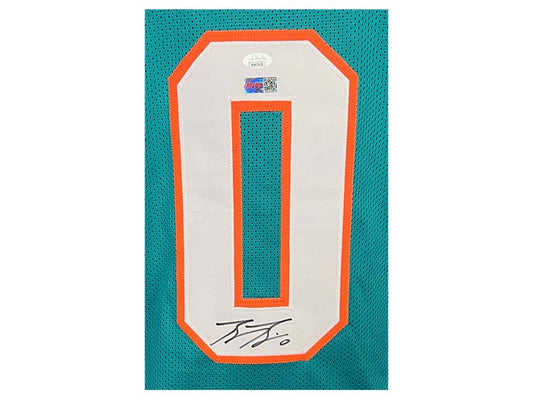 Golden Autographs Dan Marino Autographed Teal Custom Football Jersey (JSA)