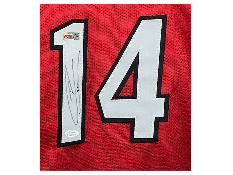 Tyler Herro Autographed Miami Red basketball Jersey JSA