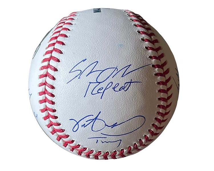 The Sandlot Cast Autographed MLB Official Major League Baseball (Beckett)