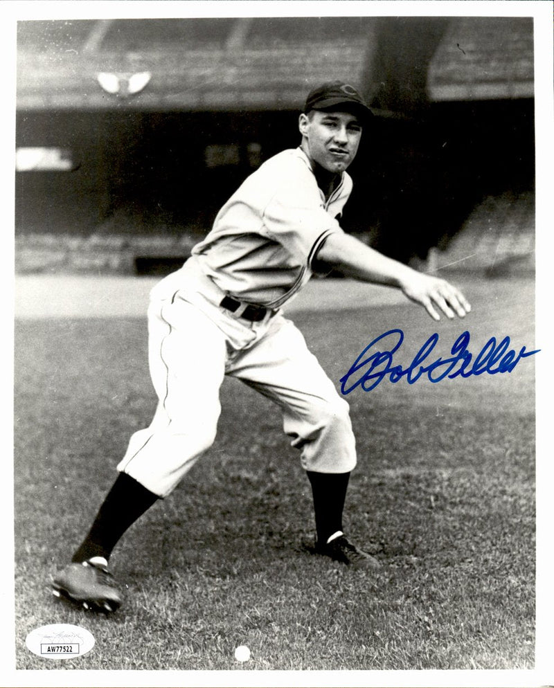 Bob Feller HOF Signed/Autographed 8x10 Photo Cleveland Indians JSA 191467