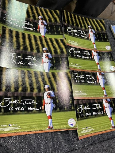 Jonathan India Signed 8x10 Photo Field of Dreams w/ Is this Heaven PSA ITP COA