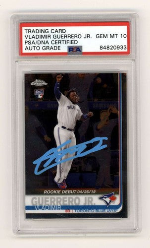 Vladimir Guerrero Jr. 2019 Topps Chrome #58 Rookie Debut RC Signed PSA 10 Auto