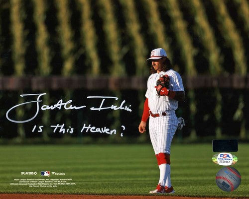 Jonathan India Signed 8x10 Photo Field of Dreams w/ Is this Heaven PSA ITP COA
