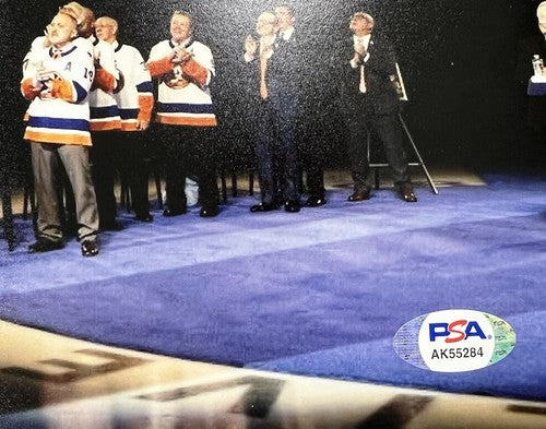 John Tonelli Signed New York Islanders 11x14 Photo w #27 Retired 2/21/20 PSA COA
