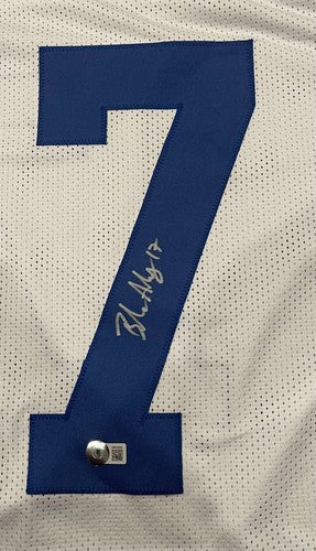 Brandon Aubrey Signed Dallas Cowboys Custom Jersey Beckett Witness BAS COA