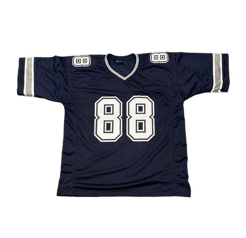 Drew Pearson Signed Cowboys Navy Custom Jersey w/ HOF 21 Beckett Wit BAS COA