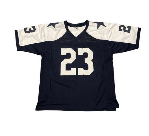 Rico Dowdle Signed Cowboys TB Custom Jersey w/ We Dem Boyz! Beckett BAS COA