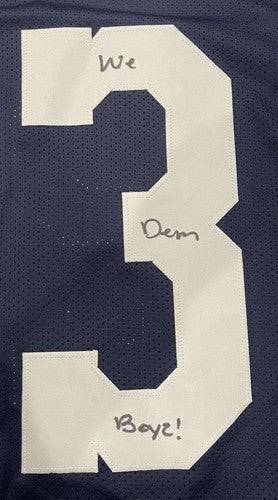 Rico Dowdle Signed Cowboys TB Custom Jersey w/ We Dem Boyz! Beckett BAS COA