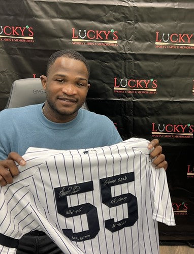 Domingo German Signed Auto Game Used Yankees 2019 Jersey JSA COA Fanatics MLB