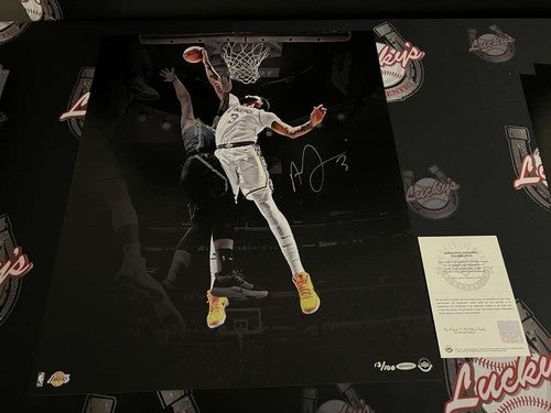 Anthony Davis Signed 20x24 Photo Rejection LE /100 Upper Deck UDA COA