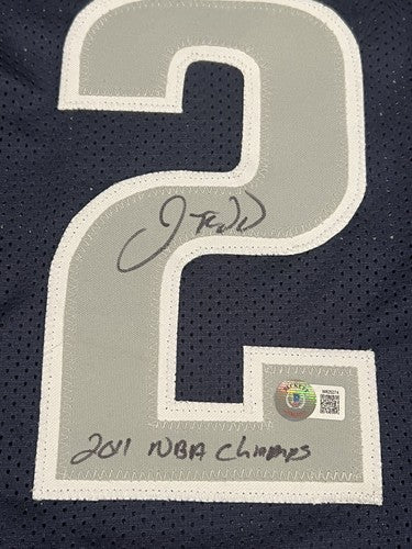 Jason Kidd Signed Mavericks Custom Jersey w/ 2011 NBA Champs Beckett BAS COA