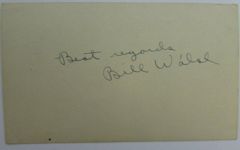 Bill Walsh Notre Dame Fighting Irish Signed 1948 GPC Postcard 144832