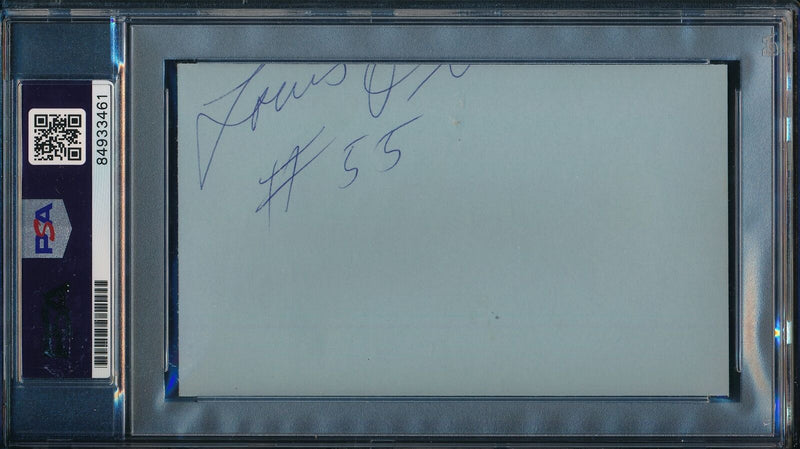 Aretha Franklin Signed/Autographed 3x5 Index Card/Cut Queen of Soul  PSA/DNA
