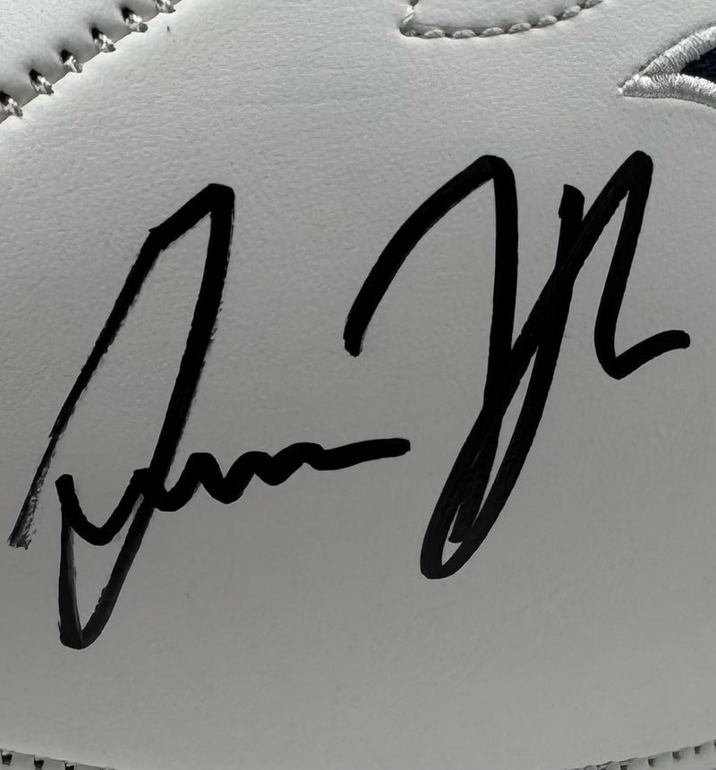 Gunnar Helm Signed Tennessee Titans Logo Football JSA
