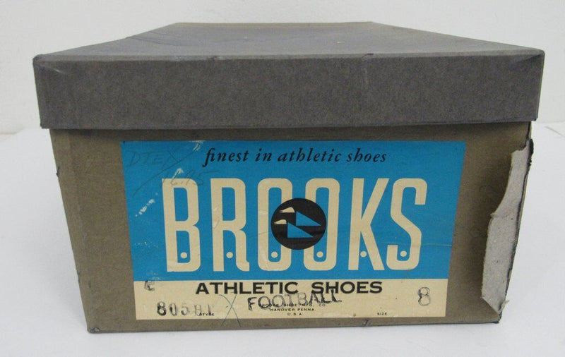 Pair of Vintage Brooks Black Football Cleats Size 8  NIB 182904