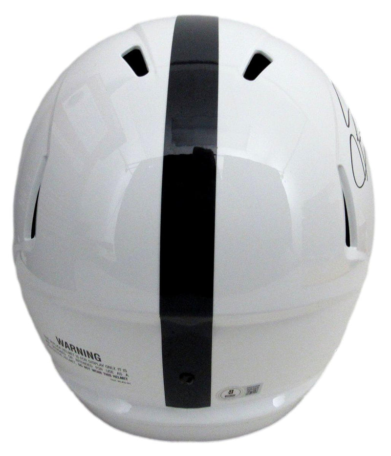 Saquon Barkley Signed/Inscr  PSU White Full Size Replica Helmet Beckett 191832