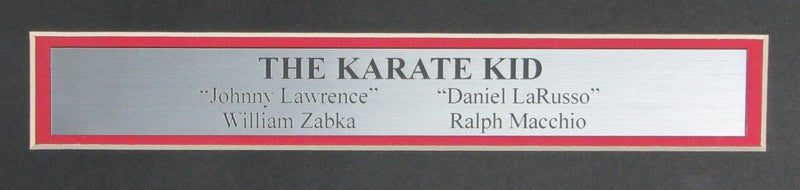KARATE KID William Zabka/Ralph Macchio Signed/Auto 16x20 Photo Framed JSA 164111