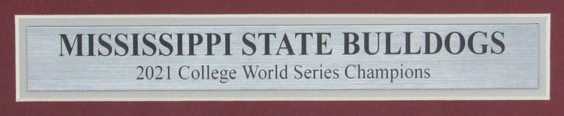 Starkville Daily News Newspaper Mississippi State 2021 World Series Framed CWS