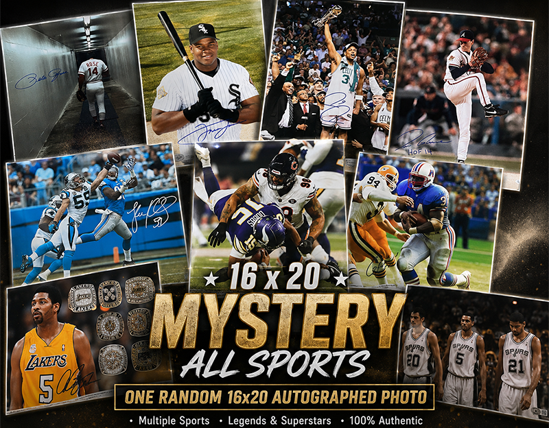 16x20 Autographed All Sports Mystery Photo JSA PSA Beckett
