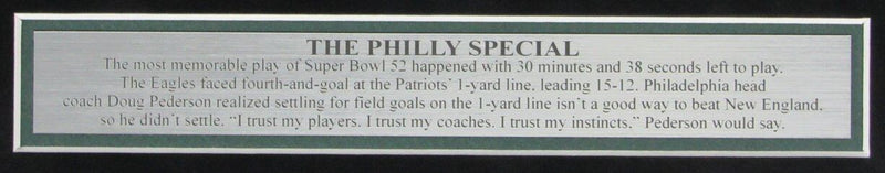 Eagles "Philly Special" Framed Photo Collage of Foles/Burton w/Replica SB Ticket
