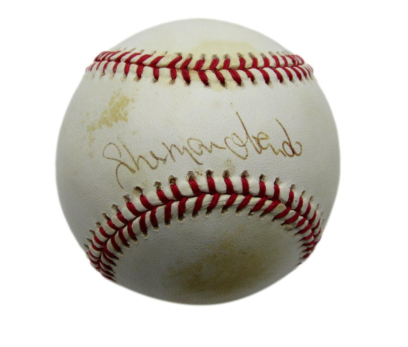 Sherman Obando Autographed OAL Baseball Montreal Expos JSA 180604